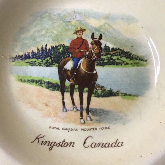 Play Kingston Canada Royal Canadian Mounted Police baby plate from Certified Int - Picture 2 of 3